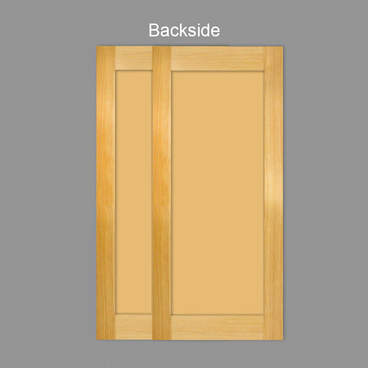 Beveled Edge Mirror Sliding Bypass Closet Door with Mirror Panel Inserts PLBM - 2589 - DoorDiscounter