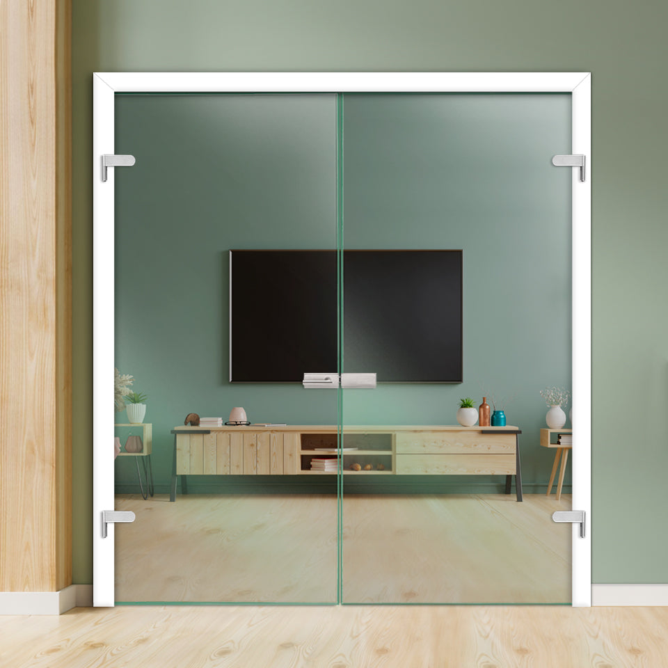 Double Hinged Glass Door  DHDG - 3488 - DoorDiscounter