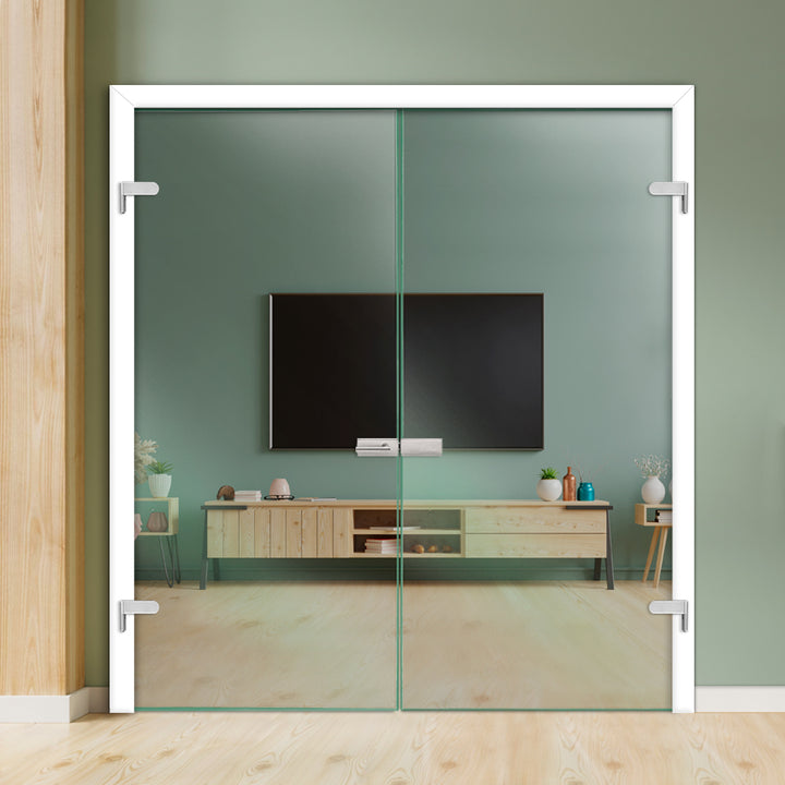 Double Hinged Glass Door  DHDG - 3488 - DoorDiscounter