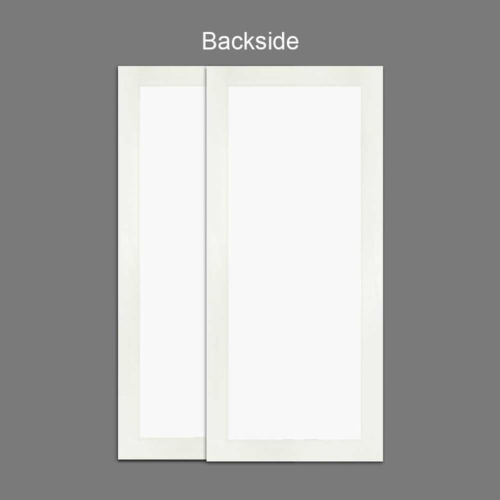 BEVELED EDGE MIRROR BYPASS CLOSET DOOR 2 PANEL SSBM - 2856 SHAKER STYLE - DoorDiscounter