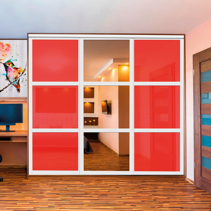CLOSET DOOR WITH PAINTED GLASS CPG3 - 3773 - DoorDiscounter