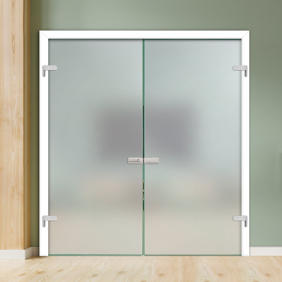 Double Hinged Glass Door  DHDG - 3489 - DoorDiscounter