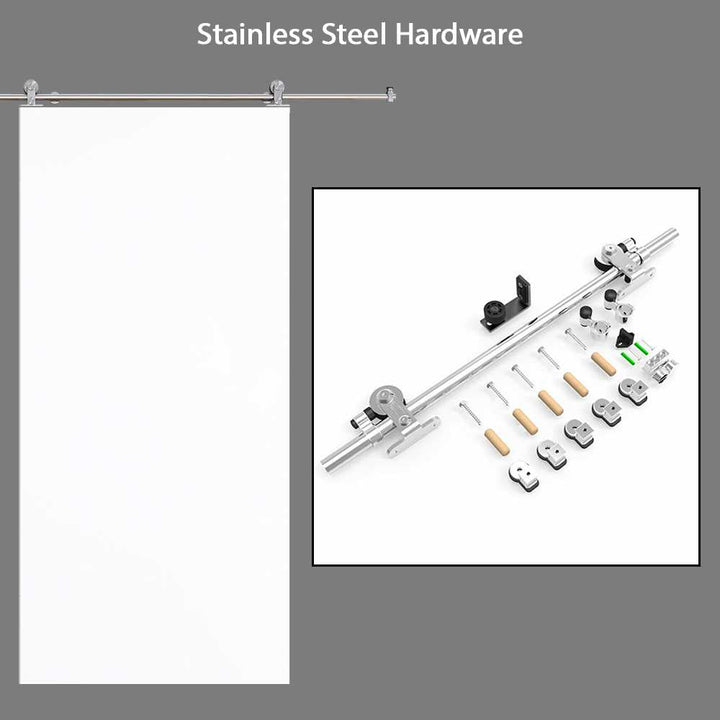 Modern Interior Flush Sliding Barn Door with CNC Router Design MICD - 1225 - DoorDiscounter