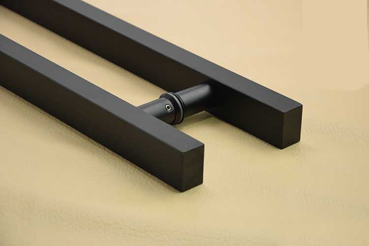 Matte Black Stainless Steel Handle For Glass Door SRFG - 3331 - DoorDiscounter
