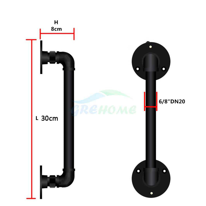 Medieval Retro Industrial Style Steel For Wood Doors DBFC - 3114 - DoorDiscounter