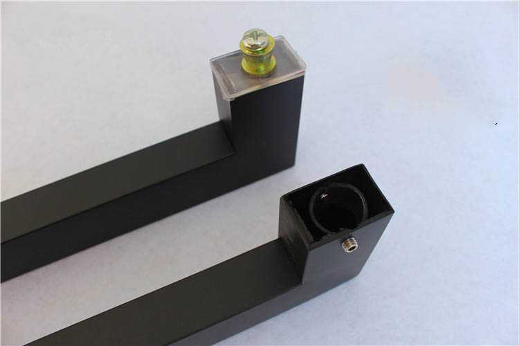 Black Steel Handle For Glass Doors & Shower Doors WDFG - 3101 - DoorDiscounter