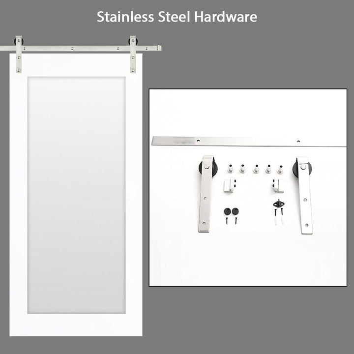 24" x 84" (Ready to Ship) 5 Panel Shaker Sliding Barn Door | ++Liquidation Sale++