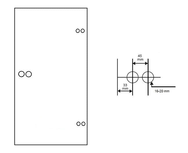 Stainless Steel Fitting Set for Interior Glass Doors STFS - 3629 - DoorDiscounter