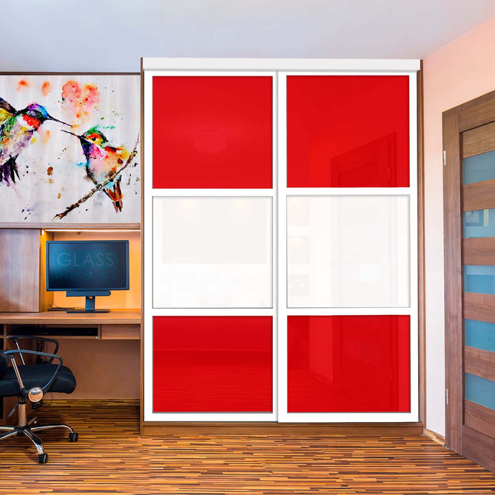 CLOSET DOOR WITH PAINTED GLASS CPG2 - 1771 - DoorDiscounter
