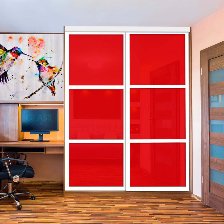 CLOSET DOOR WITH PAINTED GLASS CPG2 - 1771 - DoorDiscounter