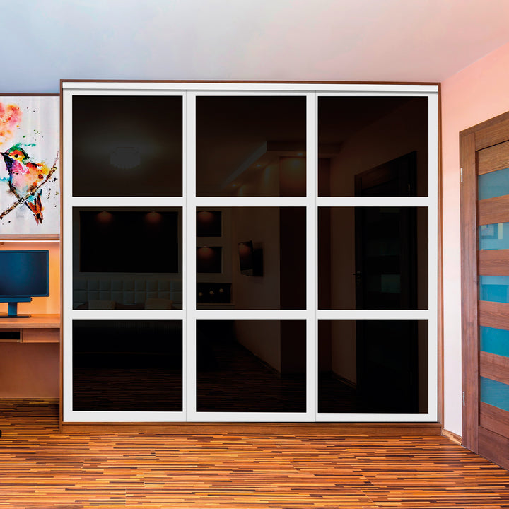 CLOSET DOOR WITH PAINTED GLASS CPG3 - 3774 - DoorDiscounter