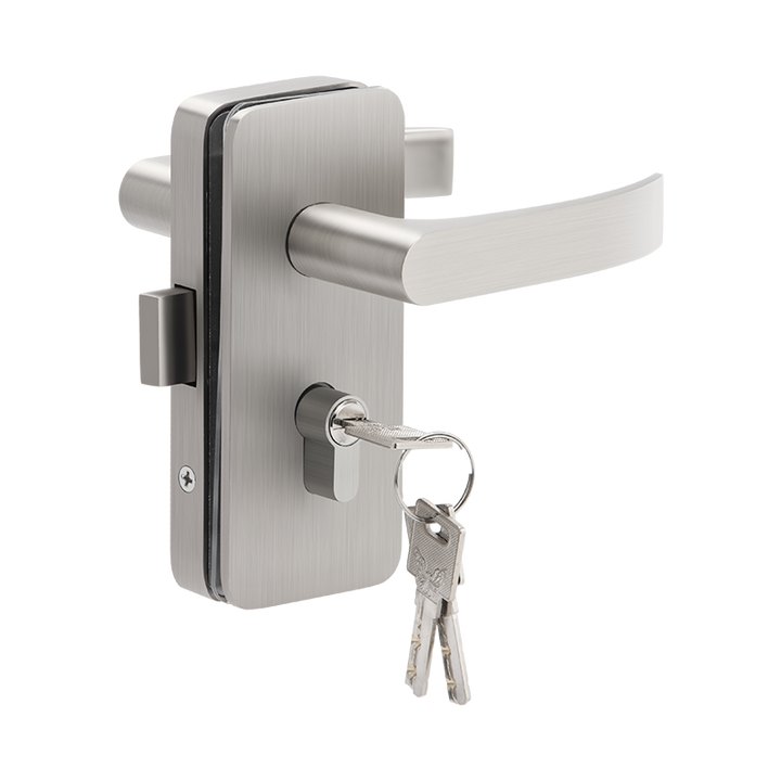 Glass door lock set for frameless - DoorDiscounter