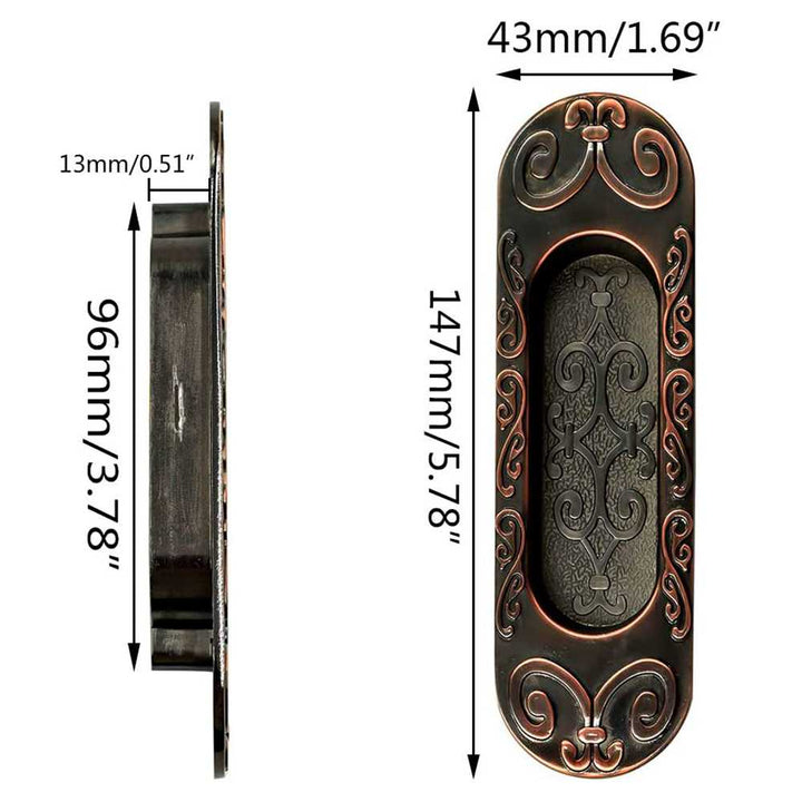 European Recessed Flush Pull Grip Handle KNGB - 3131 - DoorDiscounter
