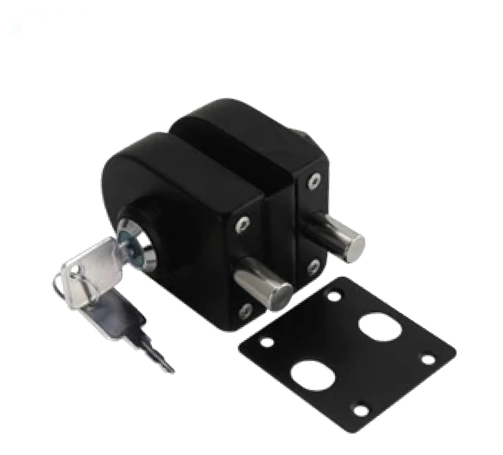 Black Glass Door Center Lock BGDC - 3359 - DoorDiscounter