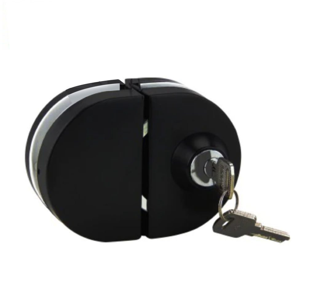 Black Glass Door Center Lock BGDC - 3359 - DoorDiscounter