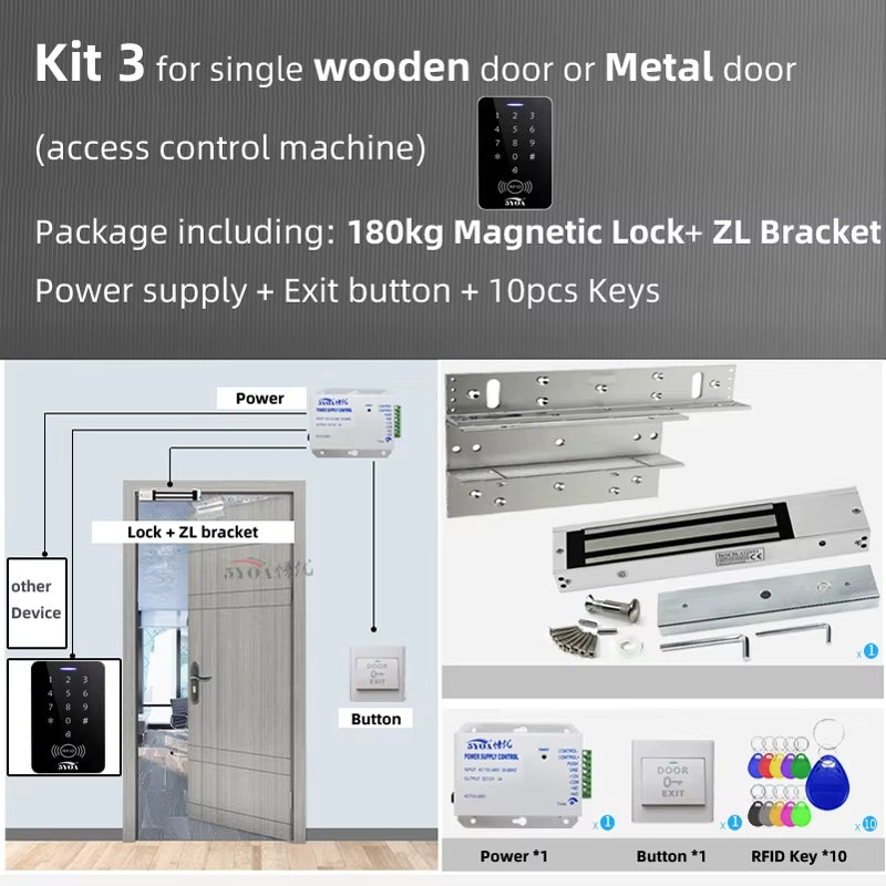 Electric Magnetic Lock For Tempered Glass Door Bkml - 3177