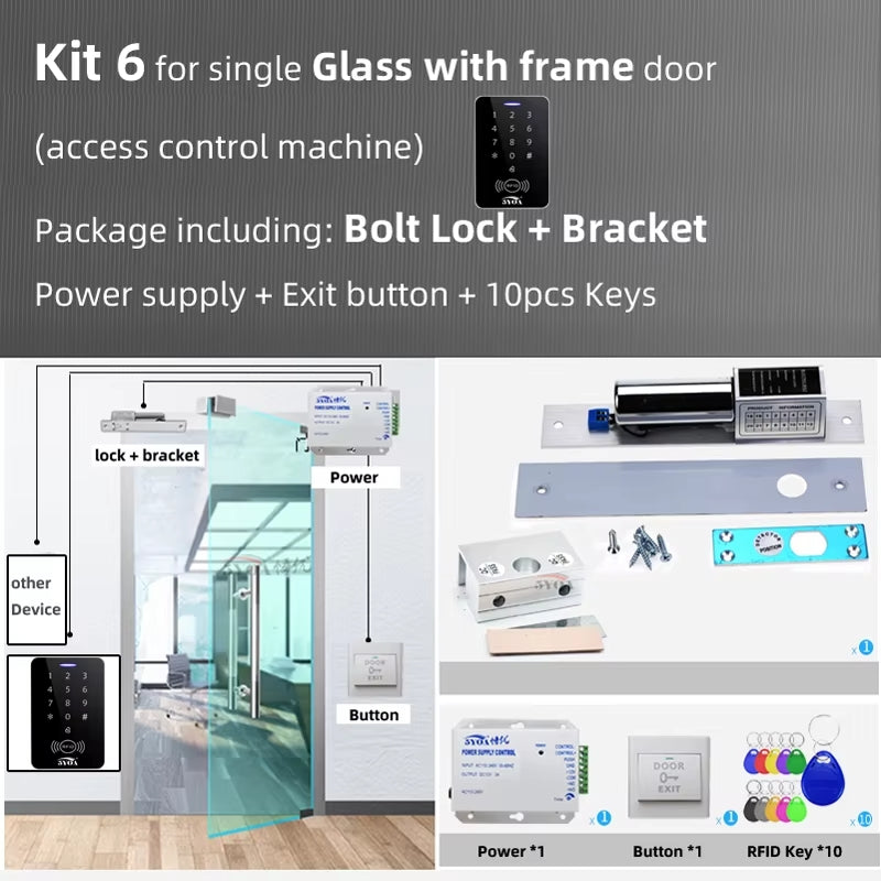 Electric Magnetic Lock For Tempered Glass Door Bkml - 3177