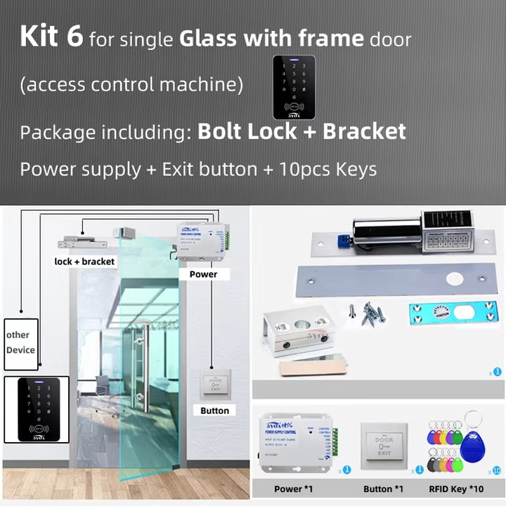 Electric Magnetic Lock For Tempered Glass Door Bkml - 3177