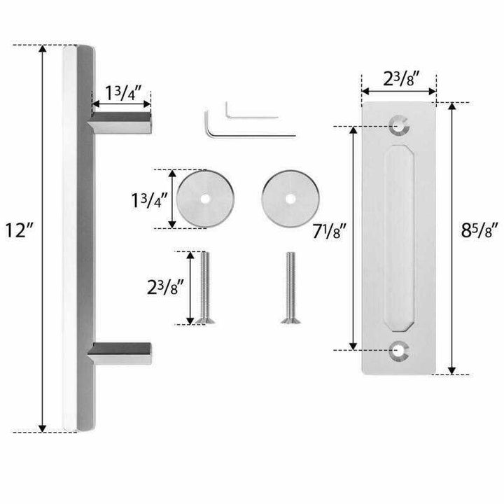 12" Inch Stainless Steel Handle for Wood Sliding Doors CDGF - 3108 - DoorDiscounter