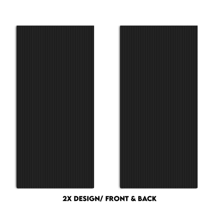 Fluted Wooden Sliding Barn Door With Hidden Invisible Hardware FWIH - 1346 - DoorDiscounter