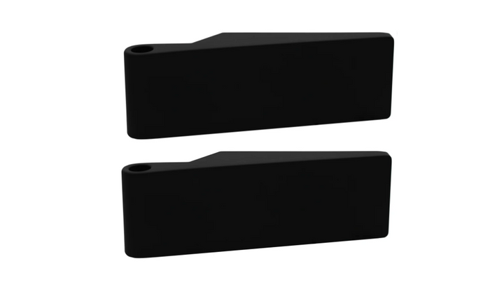 Black Matt Fitting Set for Interior Glass Doors AOGA - 3305 - DoorDiscounter