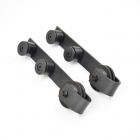 Black Carbon Steel Sliding Glass Door Hardware Track Kit BCSG AMGA - 3477 - DoorDiscounter