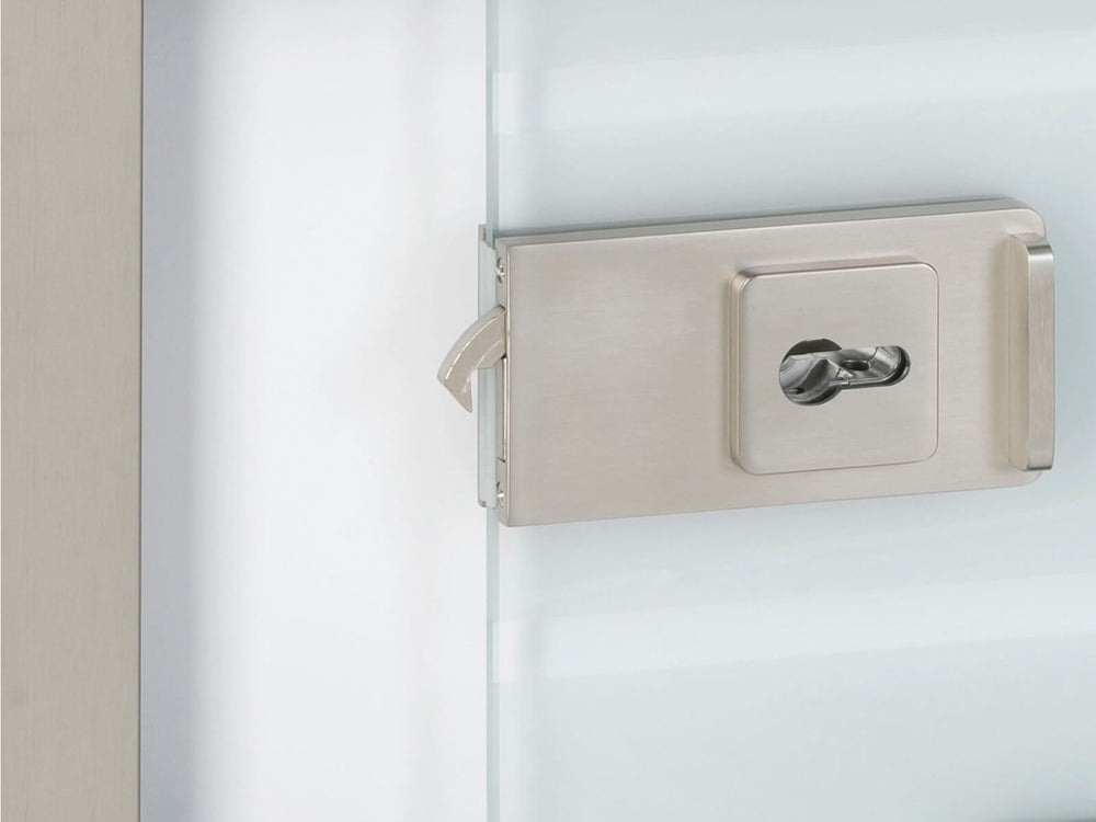Stainless Steel Lock for Sliding Glass Door SLSG - 3481 - DoorDiscounter