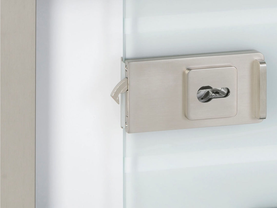 Stainless Steel Lock for Sliding Glass Door SLSG - 3481 - DoorDiscounter