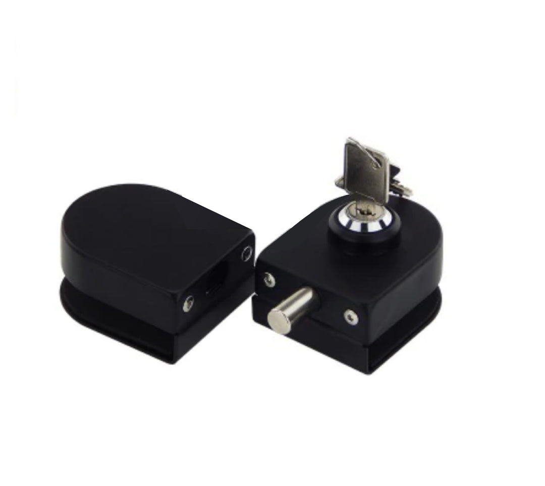 Black Glass Door Center Lock BGDC - 3359 - DoorDiscounter