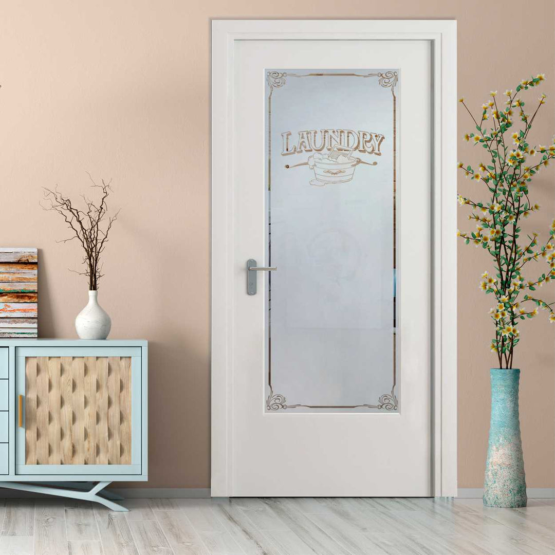 Laundry Interior Doors with Glass Insert CHMDI-1116 - DoorDiscounter