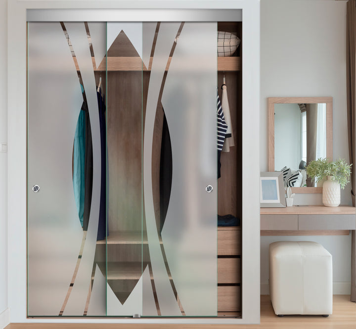 FRAMELESS CLOSET GLASS SLIDING BYPASS DOOR FSGD - 2417 - DoorDiscounter