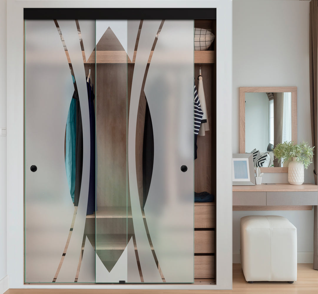 FRAMELESS CLOSET GLASS SLIDING BYPASS DOOR FSGD - 2417 - DoorDiscounter