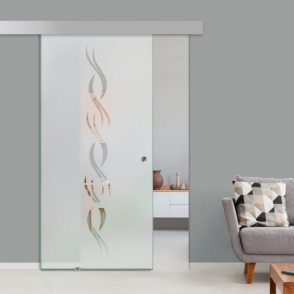 Sliding Glass Barn Door Alu100 SGBD - 1598 - DoorDiscounter