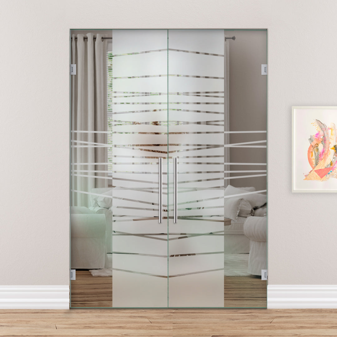 Double Swing Glass Door SGD2  - 2153 - DoorDiscounter