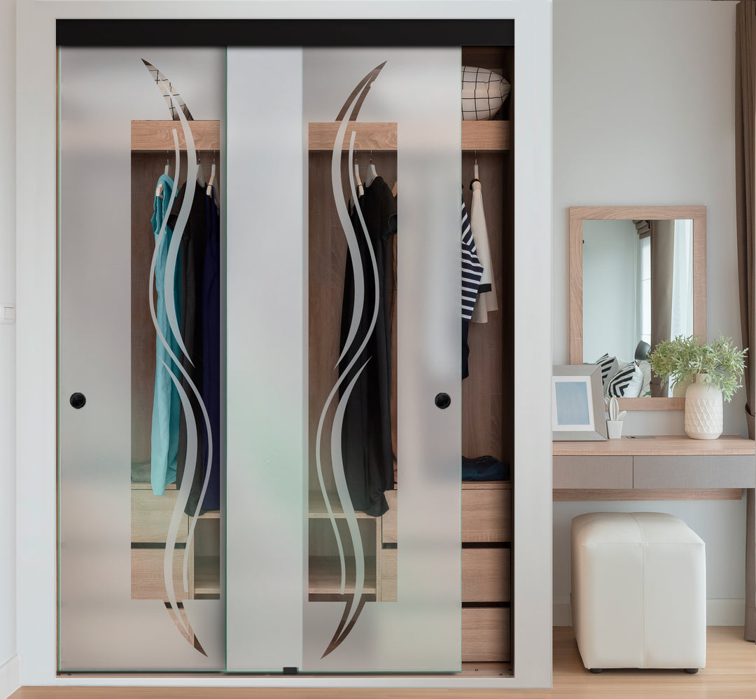 FRAMELESS CLOSET GLASS SLIDING BYPASS DOOR FSGD - 2863 - DoorDiscounter