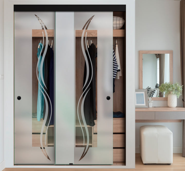 FRAMELESS CLOSET GLASS SLIDING BYPASS DOOR FSGD - 2863 - DoorDiscounter