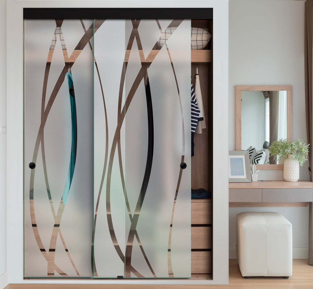 FRAMELESS CLOSET GLASS SLIDING BYPASS DOOR FSGD - 2416 - DoorDiscounter