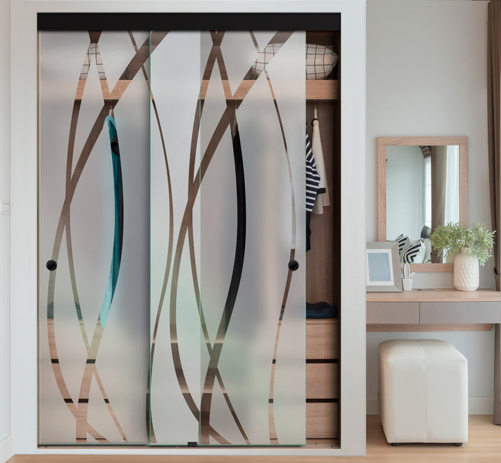 FRAMELESS CLOSET GLASS SLIDING BYPASS DOOR FSGD - 2416 - DoorDiscounter