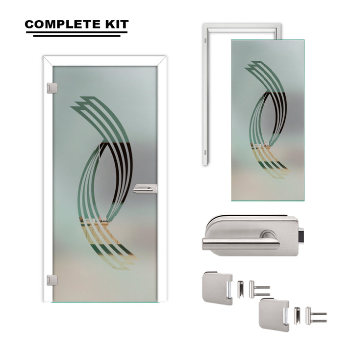 Hinged Glass Door Complete Kit GDCK-2235 - DoorDiscounter