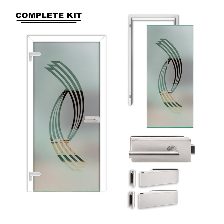 Hinged Glass Door Complete Kit GDCK-2235 - DoorDiscounter
