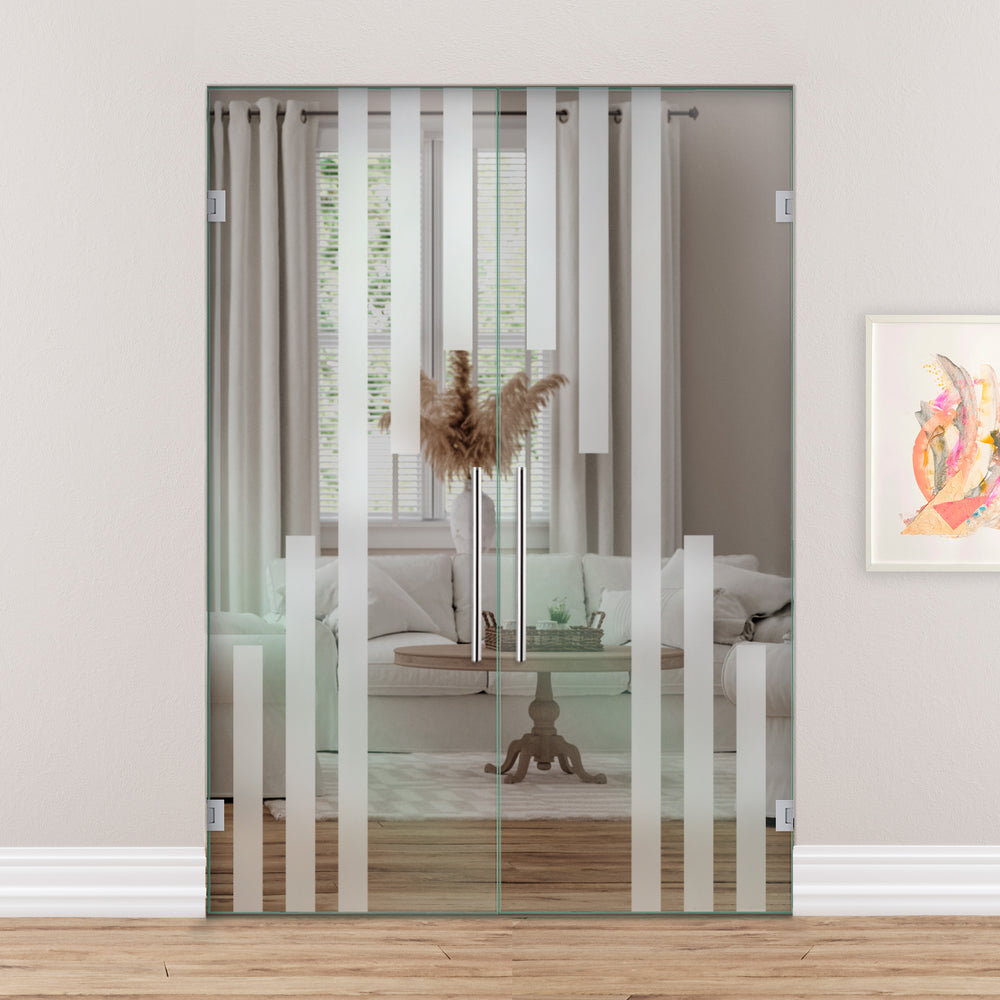 Double Swing Glass Door SGD2 - 2161 - DoorDiscounter