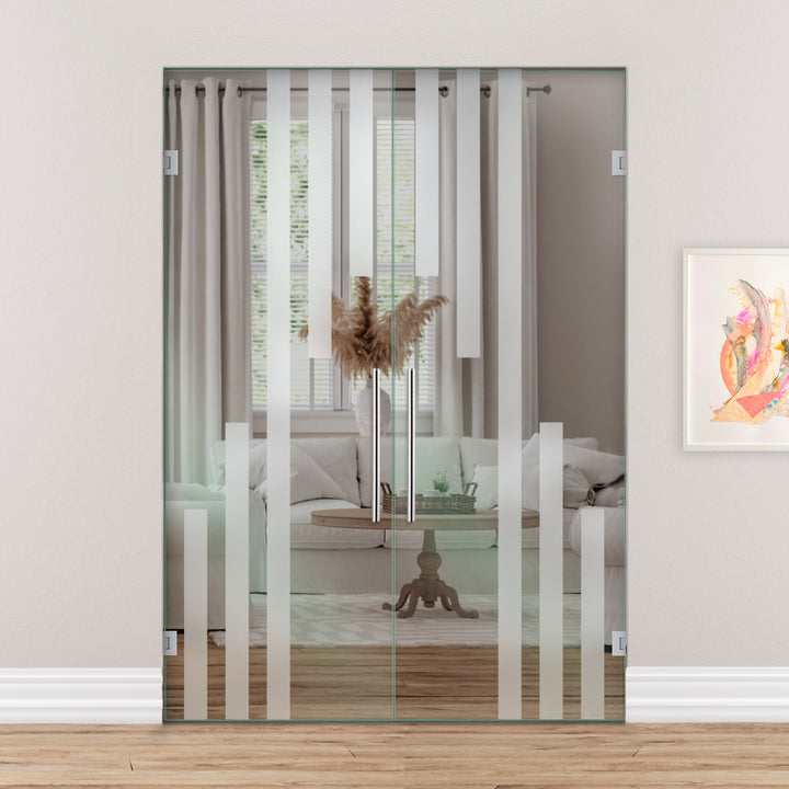 Double Swing Glass Door SGD2 - 2161 - DoorDiscounter