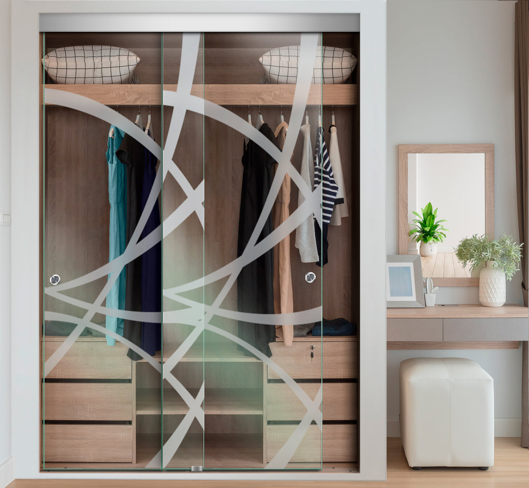 FRAMELESS CLOSET GLASS SLIDING BYPASS DOOR FSGD - 2987 - DoorDiscounter