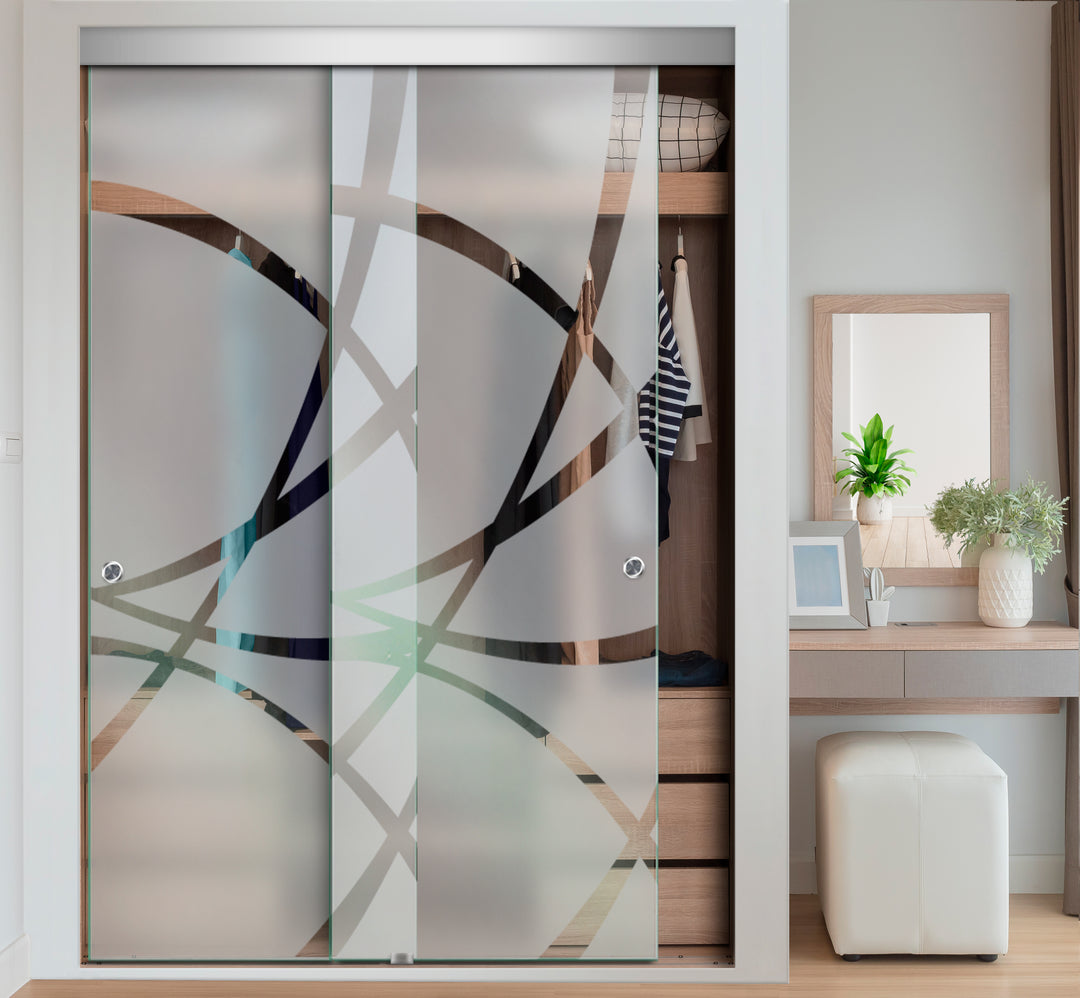 FRAMELESS CLOSET GLASS SLIDING BYPASS DOOR FSGD - 2987 - DoorDiscounter