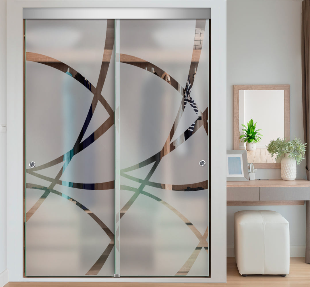 FRAMELESS CLOSET GLASS SLIDING BYPASS DOOR FSGD - 2987 - DoorDiscounter