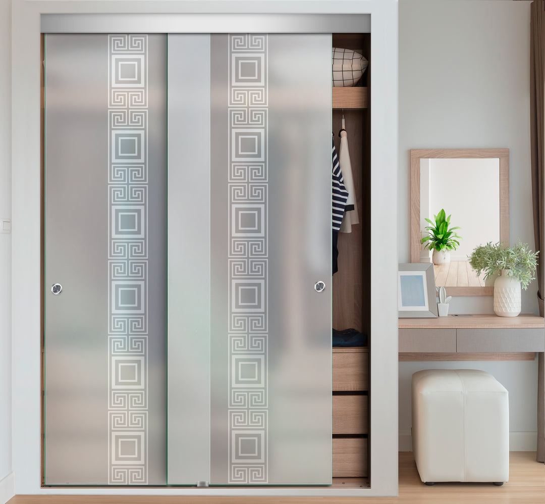 FRAMELESS CLOSET GLASS SLIDING BYPASS DOOR FSGD - 2993 - DoorDiscounter