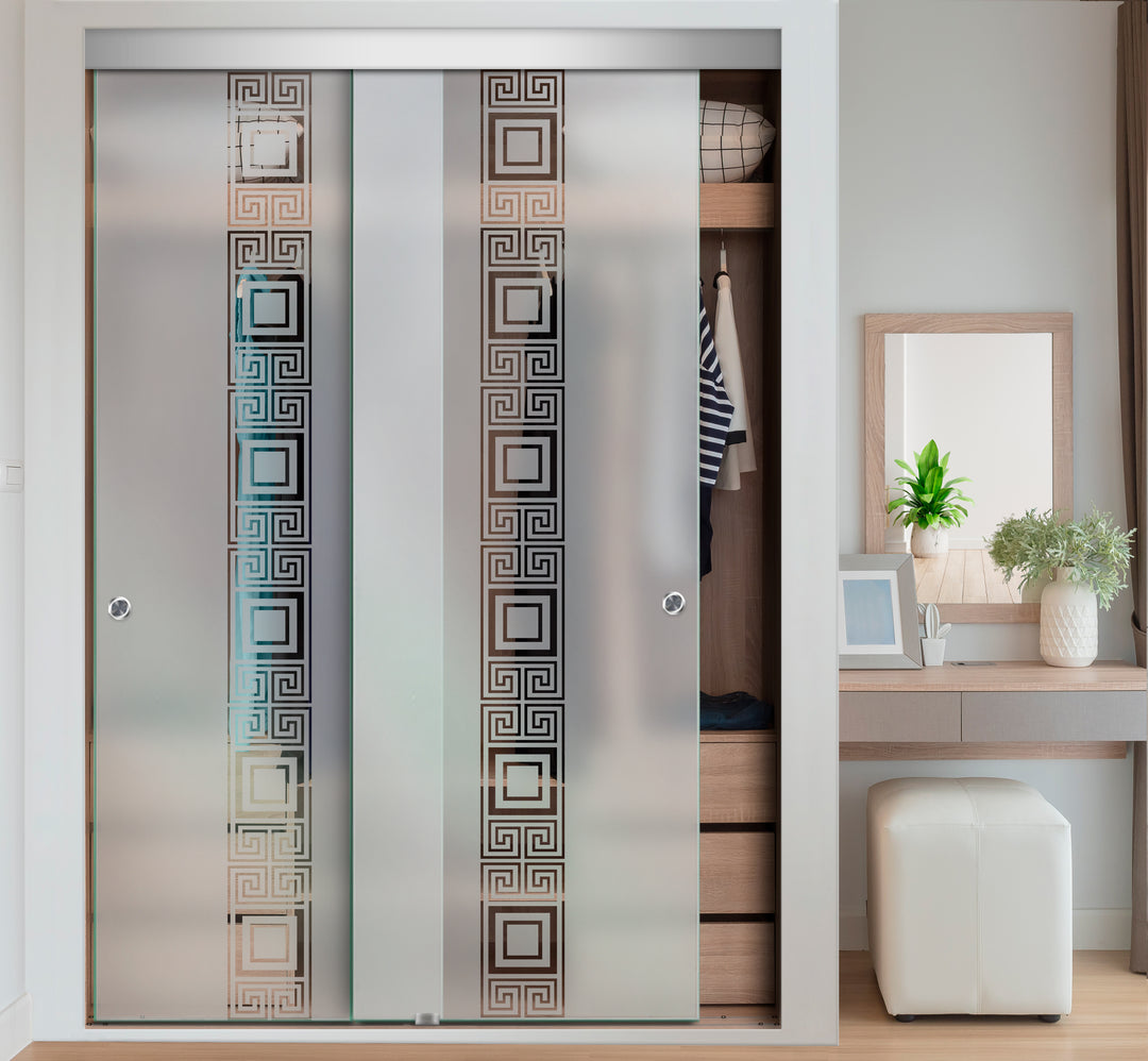 FRAMELESS CLOSET GLASS SLIDING BYPASS DOOR FSGD - 2993 - DoorDiscounter