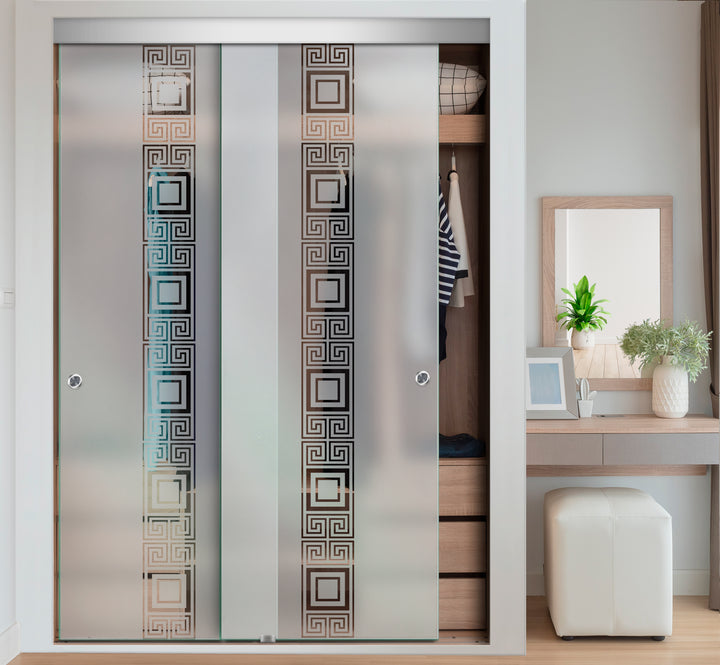 FRAMELESS CLOSET GLASS SLIDING BYPASS DOOR FSGD - 2993 - DoorDiscounter