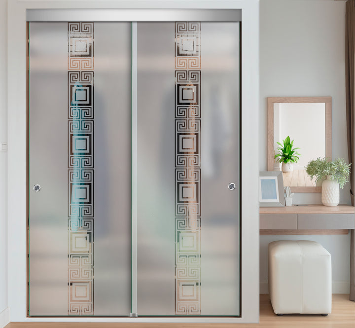 FRAMELESS CLOSET GLASS SLIDING BYPASS DOOR FSGD - 2993 - DoorDiscounter