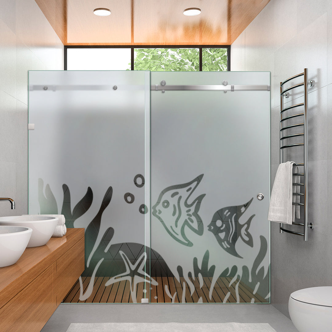SHOWER GLASS SLIDING DOORS SGSD - 2790 - DoorDiscounter